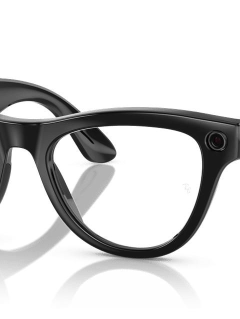 Ray-Ban Meta Skyler Smart Glasses Black Frame Blue Lenses