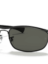 Ray-Ban Sunglasses Unisex Olympian I Deluxe - Black Frame Green Lenses 62-18 Polarized