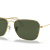 Ray-Ban Sunglasses Unisex Caravan - Arista Gold Frame Green Lenses 55-15