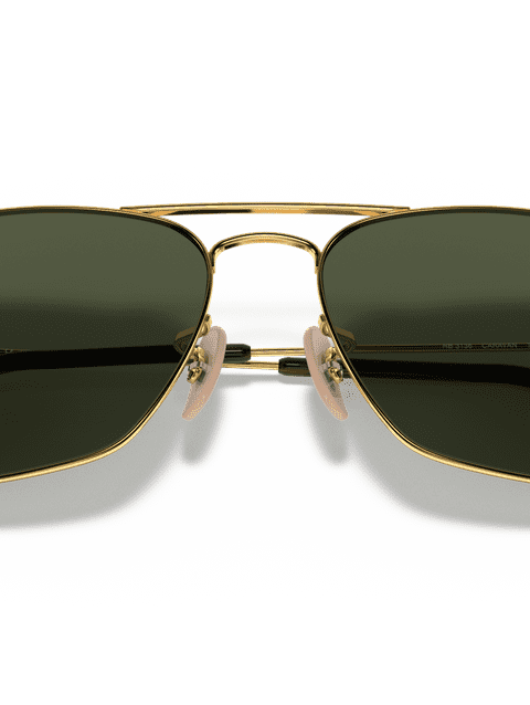 Ray-Ban Sunglasses Unisex Caravan - Arista Gold Frame Green Lenses 58-15