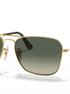 Ray-Ban Sunglasses Unisex Caravan - Arista Gold Frame Grey Lenses 58-15