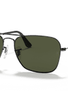 Ray-Ban Sunglasses Unisex Caravan - Gunmetal Frame Green Lenses 55-15