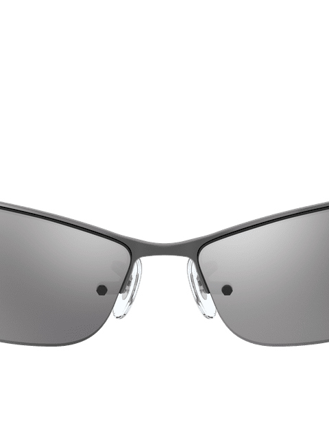 Ray-Ban Sunglasses Man Rb3183 - Gunmetal Frame Silver Lenses 63-15 Polarized