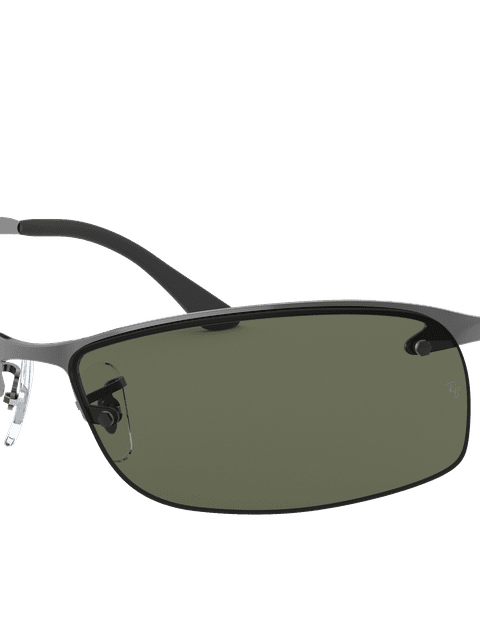 Ray-Ban Sunglasses Man Rb3183 - Gunmetal Frame Green Lenses 63-15 Polarized