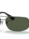 Ray-Ban Sunglasses Man Rb3445 - Black Frame Green Lenses 61-17 Polarized