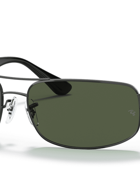 Ray-Ban Sunglasses Man Rb3445 - Black Frame Green Lenses 61-17 Polarized