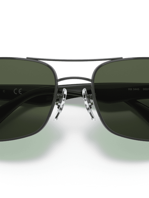 Ray-Ban Sunglasses Man Rb3445 - Black Frame Green Lenses 61-17 Polarized