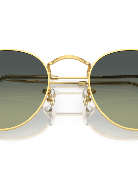 Ray-Ban Sunglasses Man Round Metal - Arista Gold Frame Green Lenses 50-21