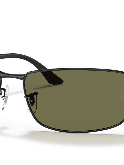 Ray-Ban Sunglasses Man Rb3498 - Black Frame Green Lenses 61-17 Polarized