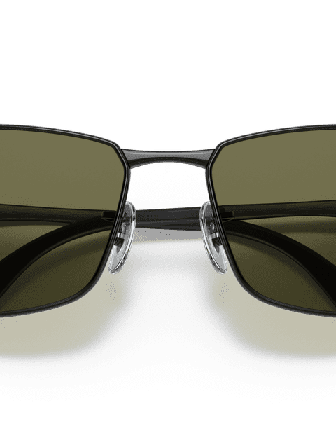 Ray-Ban Sunglasses Man Rb3498 - Black Frame Green Lenses 61-17 Polarized