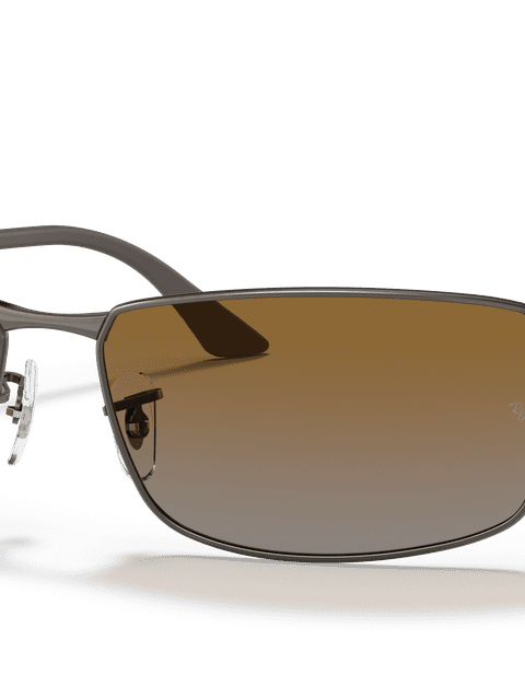 Ray-Ban Sunglasses Man Rb3498 - Gunmetal Frame Brown Lenses 61-17 Polarized