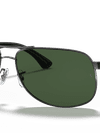 Ray-Ban Sunglasses Man Rb3502 - Black Frame Green Lenses 61-14 Polarized