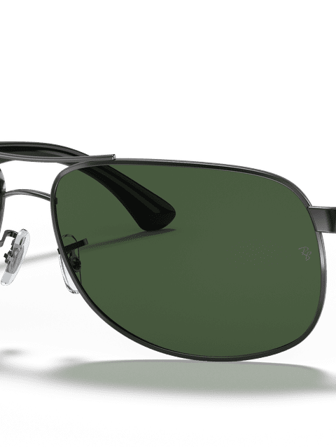 Ray-Ban Sunglasses Man Rb3502 - Black Frame Green Lenses 61-14 Polarized