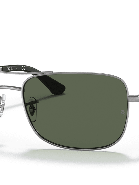 Ray-Ban Sunglasses Man Rb3515 - Gunmetal Frame Green Lenses 61-17