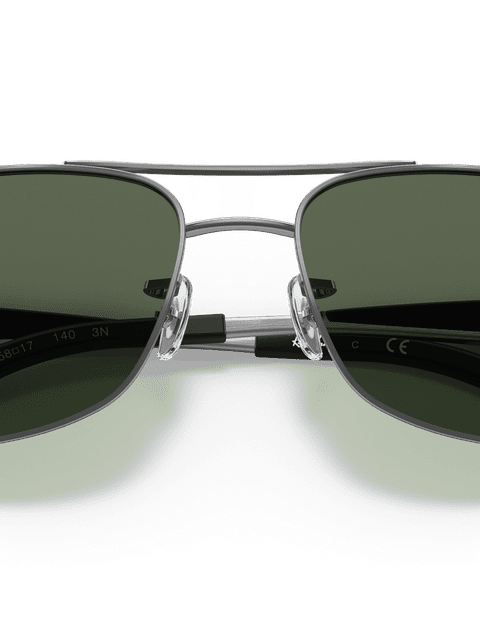 Ray-Ban Sunglasses Man Rb3515 - Gunmetal Frame Green Lenses 61-17