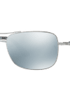 Ray-Ban Sunglasses Man Rb3515 - Gunmetal Frame Silver Lenses 61-17 Polarized