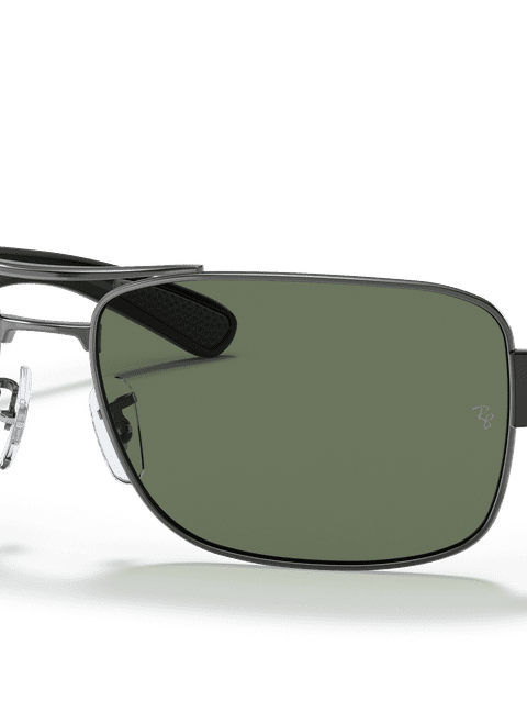 Ray-Ban Sunglasses Man Rb3522 - Gunmetal Frame Green Lenses 61-17