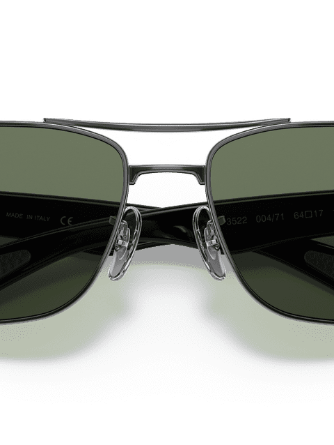 Ray-Ban Sunglasses Man Rb3522 - Gunmetal Frame Green Lenses 61-17