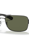 Ray-Ban Sunglasses Man Rb3522 - Gunmetal Frame Green Lenses 61-17 Polarized