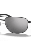 Ray-Ban Sunglasses Man Rb3528 - Black Frame Silver Lenses 61-17 Polarized