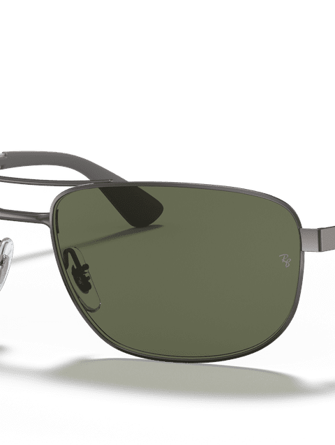 Ray-Ban Sunglasses Man Rb3528 - Gunmetal Frame Green Lenses 61-17 Polarized