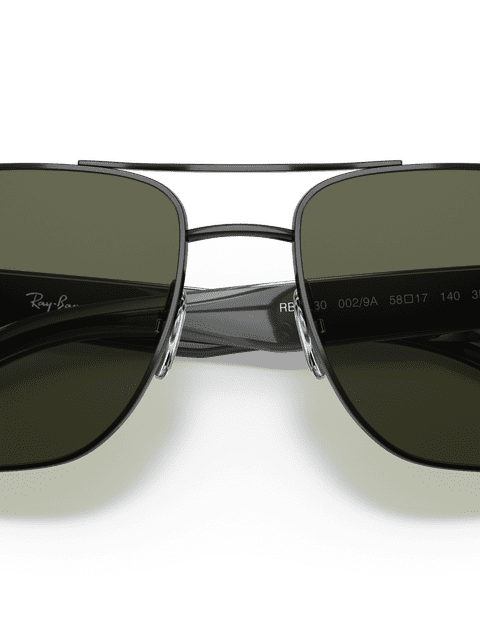 Ray-Ban Sunglasses Man Rb3530 - Black Frame Green Lenses 58-17 Polarized