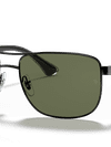 Ray-Ban Sunglasses Man Rb3533 - Black Frame Green Lenses 57-17 Polarized