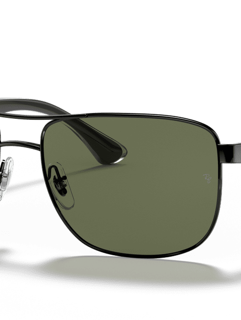 Ray-Ban Sunglasses Man Rb3533 - Black Frame Green Lenses 57-17 Polarized