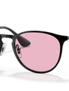 Ray-Ban Sunglasses Woman Erika Metal Evolve - Black Frame Pink Lenses 54-19