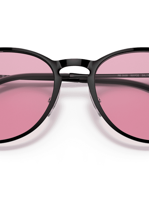 Ray-Ban Sunglasses Woman Erika Metal Evolve - Black Frame Pink Lenses 54-19