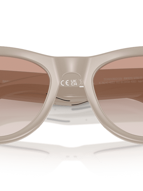 Ray-Ban Meta Skyler Smart Glasses Chalky Gray Frame Pink Lenses