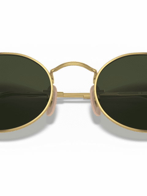 Ray-Ban Sunglasses Unisex Oval Metal - Arista Gold Frame Green Lenses 54-21