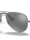 Ray-Ban Sunglasses Unisex Rb3558 - Black Frame Silver Lenses 58-14