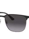 Ray-Ban Sunglasses Unisex Rb3569 - Black On Silver Frame Grey Lenses 59-17