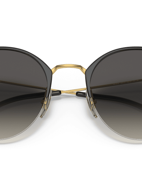 Ray-Ban Sunglasses Woman Rb3578 - Black On Gold Frame Grey Lenses 50-22