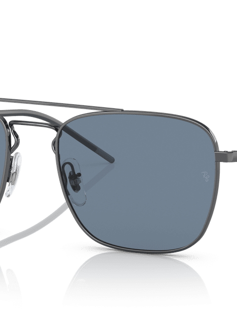 Ray-Ban Sunglasses Man Rb3588 - Gunmetal Frame Blue Lenses 55-19 Polarized