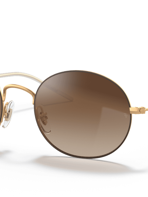 Ray-Ban Sunglasses Unisex Ray-Ban Beat - Gold Frame Brown Lenses 53-20