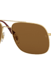 Ray-Ban Sunglasses Unisex Andrea - Gold Frame Brown Lenses 59-17 Polarized