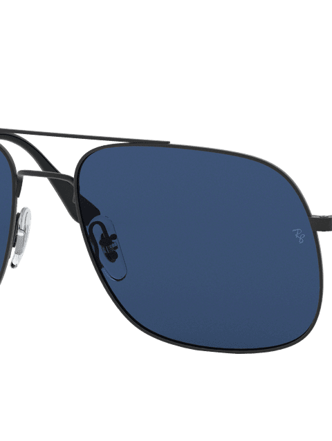 Ray-Ban Sunglasses Unisex Andrea - Black Frame Blue Lenses 59-17