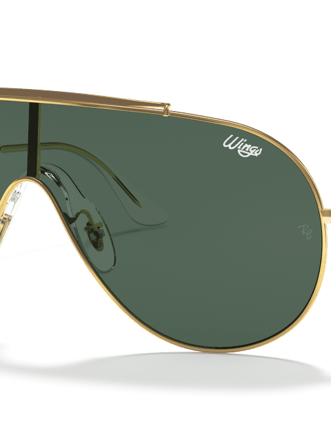 Ray-Ban Sunglasses Man Wings - Arista Gold Frame Green Lenses 01-33