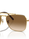 Ray-Ban Sunglasses Unisex New Caravan - Arista Gold Frame Brown Lenses 58-15