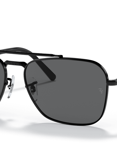 Ray-Ban Sunglasses Unisex New Caravan - Black Frame Grey Lenses 58-15