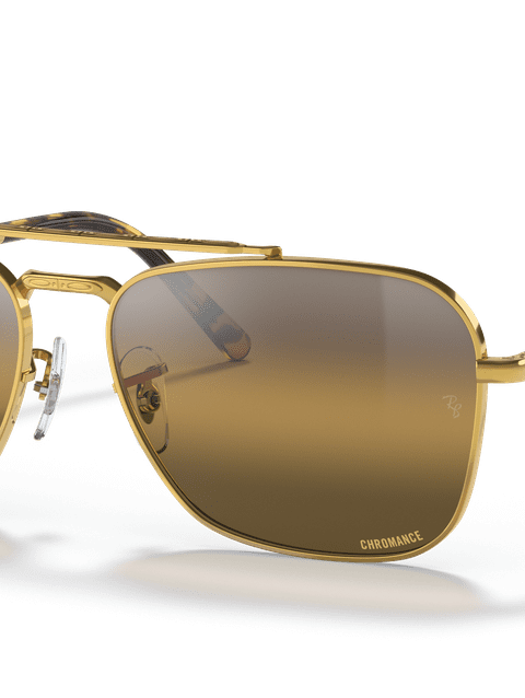 Ray-Ban Sunglasses Unisex New Caravan - Gold Frame Brown Lenses 58-15 Polarized