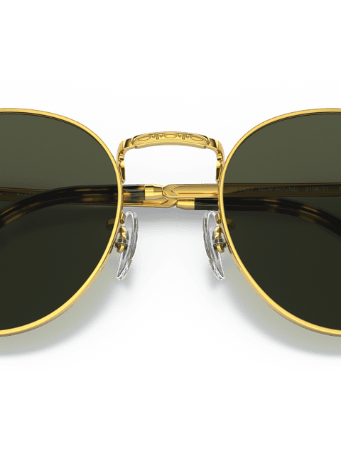 Ray-Ban Sunglasses Unisex New Round - Gold Frame Green Lenses 50-21