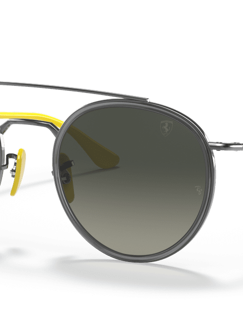 Ray-Ban Sunglasses Man Rb3647m Scuderia Ferrari Collection - Gunmetal Frame Grey Lenses 51-22