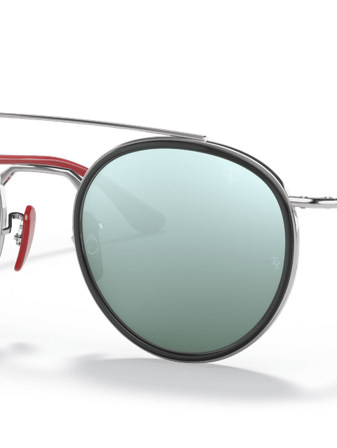 Ray-Ban Sunglasses Man Rb3647m Scuderia Ferrari Collection - Silver Frame Silver Lenses 51-22