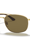 Ray-Ban Sunglasses Man Rb3654 - Arista Gold Frame Brown Lenses 60-18