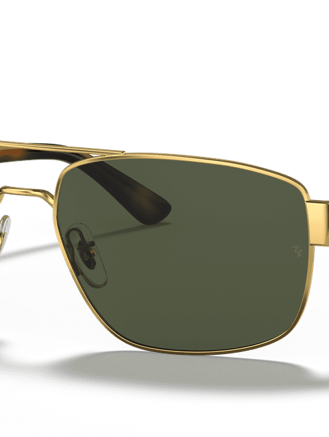 Ray-Ban Sunglasses Man Rb3663 - Gold Frame Green Lenses 60-17