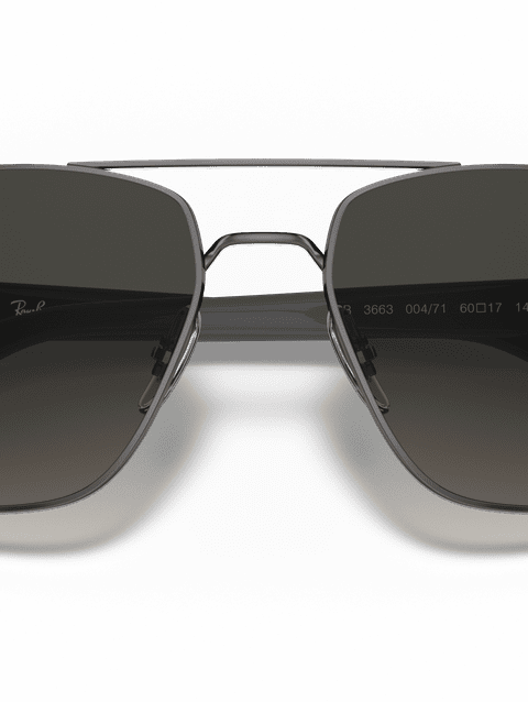 Ray-Ban Sunglasses Man Rb3663 - Gunmetal Frame Grey Lenses 60-17