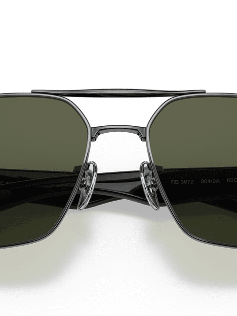 Ray-Ban Sunglasses Unisex Rb3672 - Tortoise Frame Green Lenses 60-17 Polarized